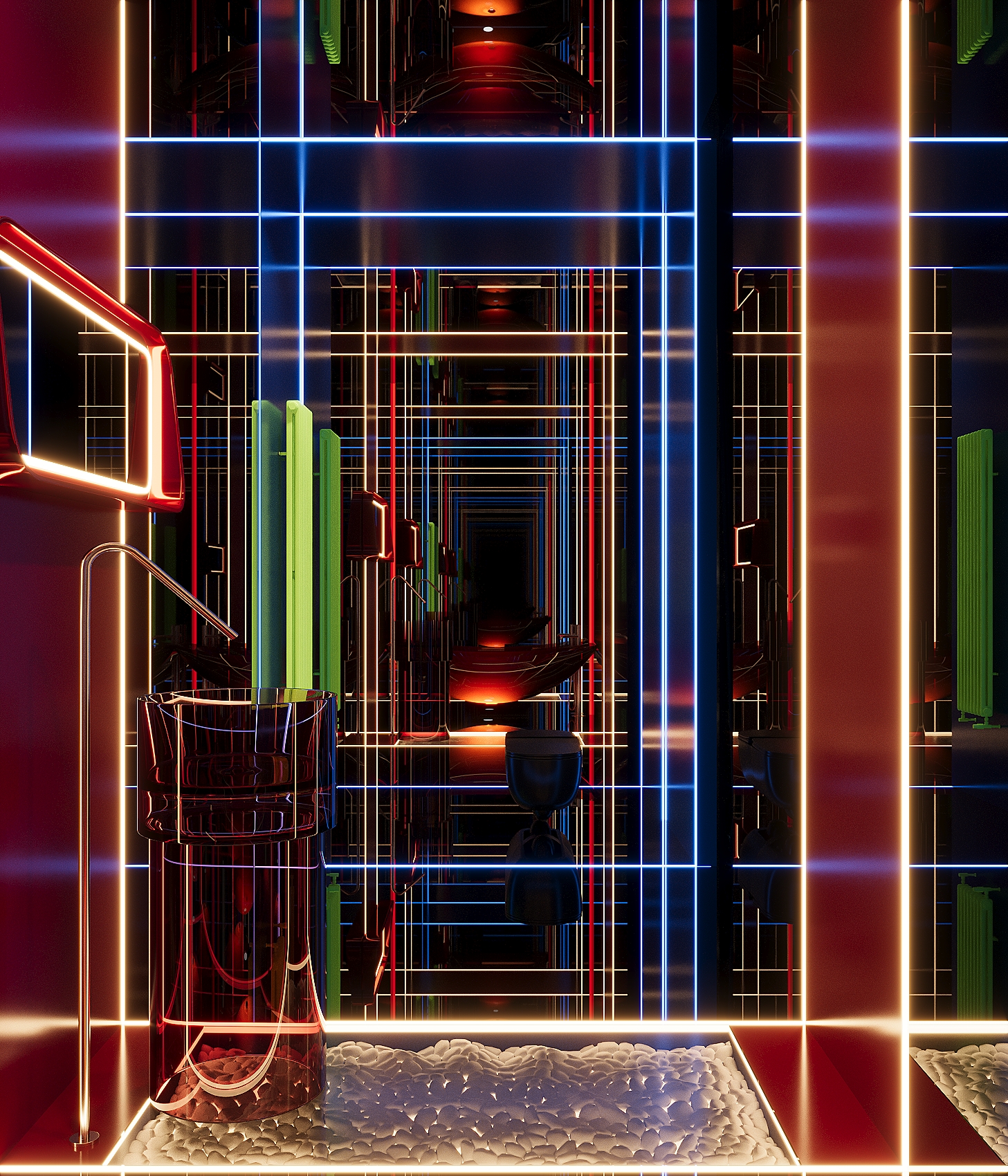 мини-стенд «Chromatic Flow», для компании “Abber»